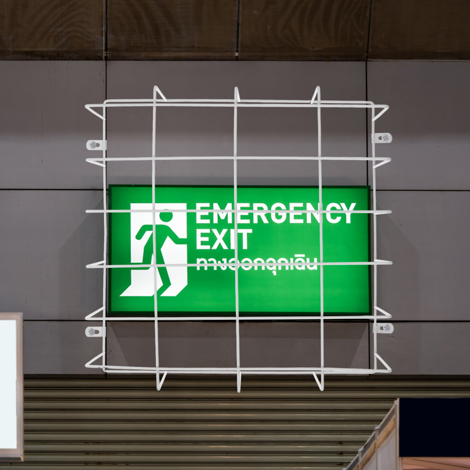 Emergency Exit Sign - Stainless Steel Emergency Exit Light Protection
