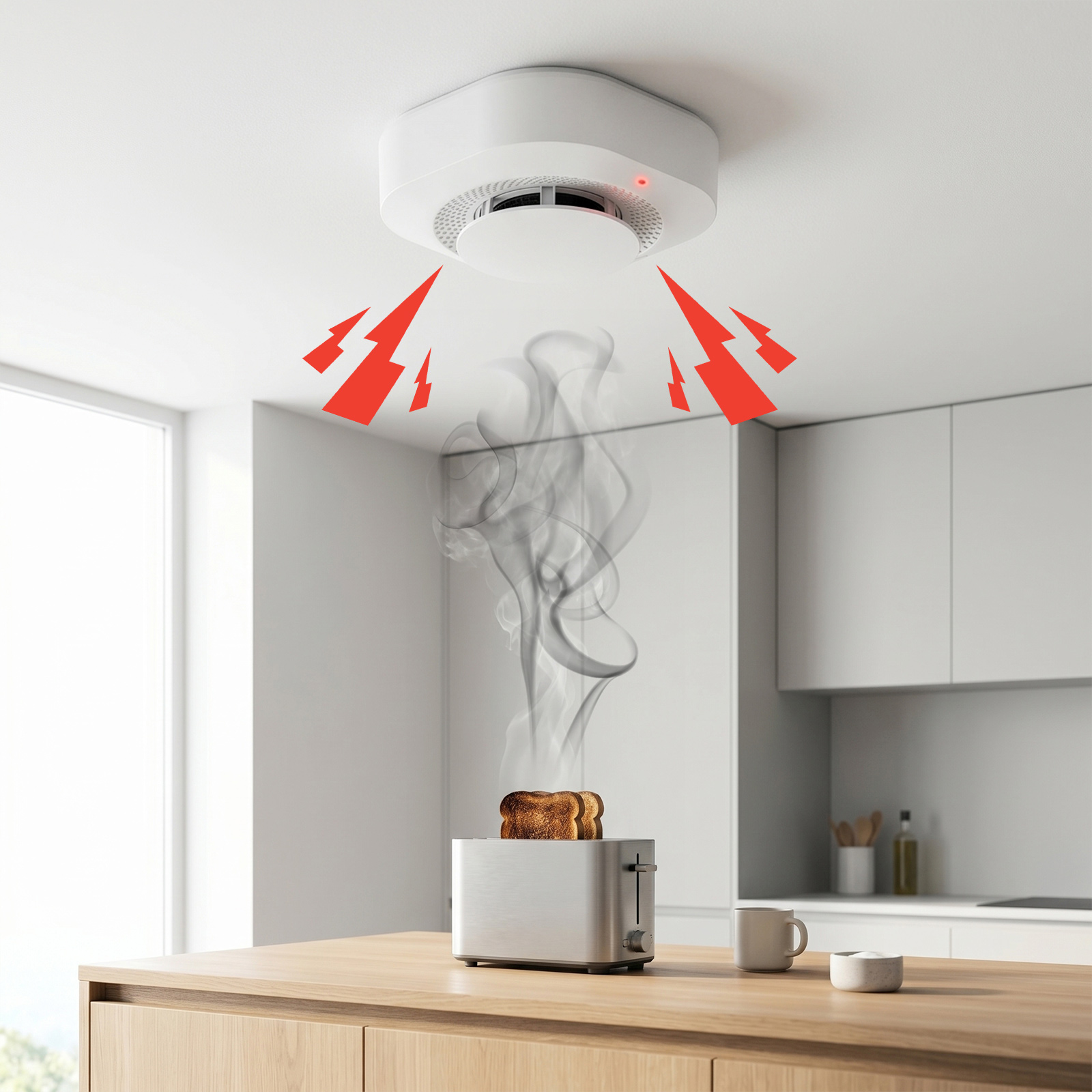 4 / 6 / 8 / 12 PCS Tuya Zigbee - مراجعة Smoke Detector Interconnected وسعره