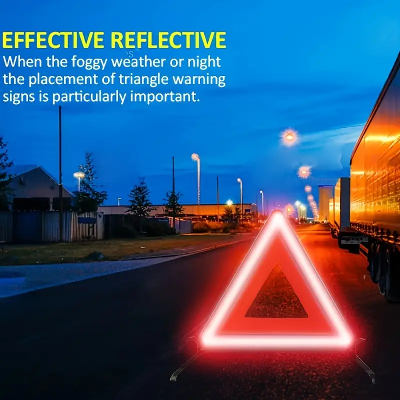 Red Reflective Car Tripod Fold - مراجعة Emergency Exit Sign وسعره