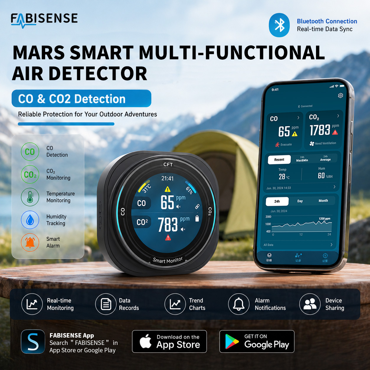FABISENSE Portable Air Quality - مراجعة Co Detector Plug وسعره