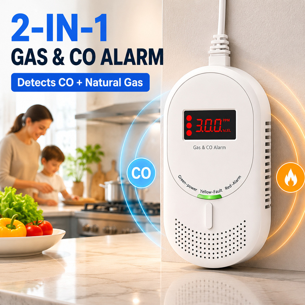 CCEsafety Zigbee Tuya Gas CO D - مراجعة Co Detector Plug وسعره