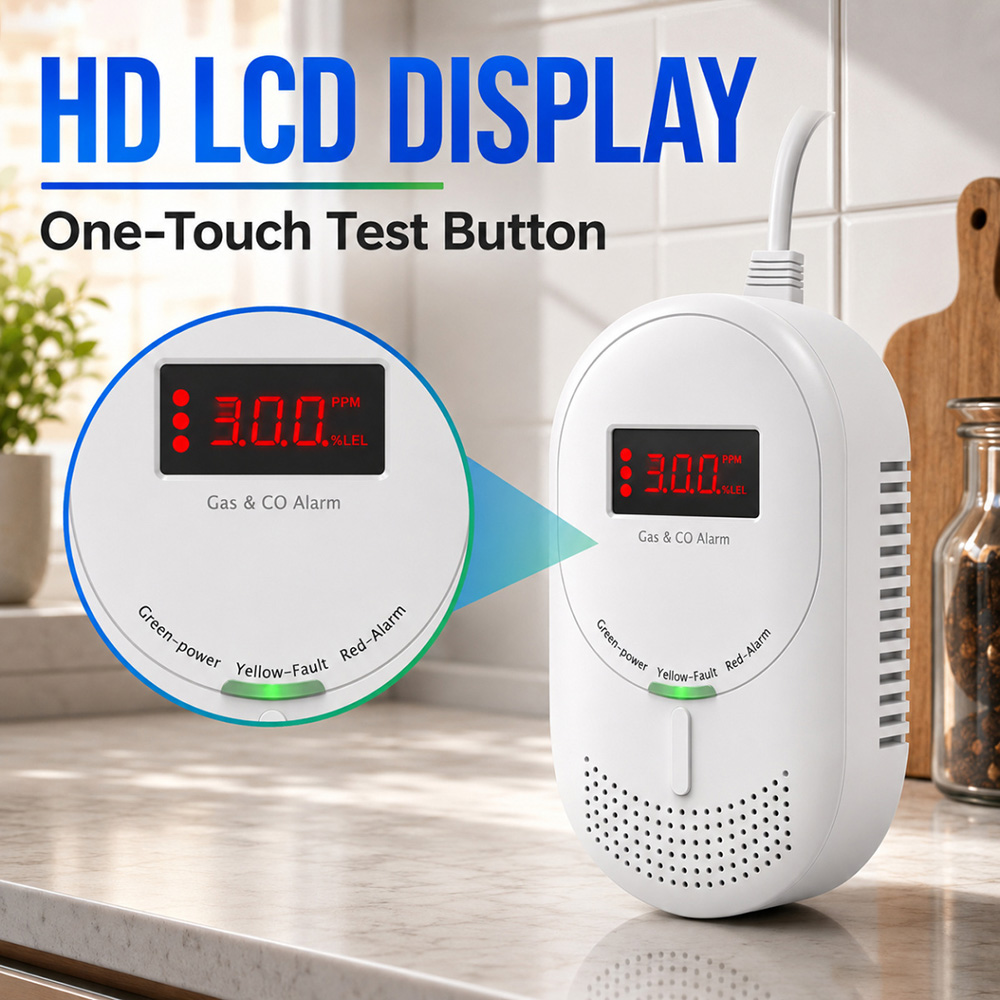 CCEsafety Zigbee Tuya Gas CO D - مراجعة Co Detector Plug وسعره