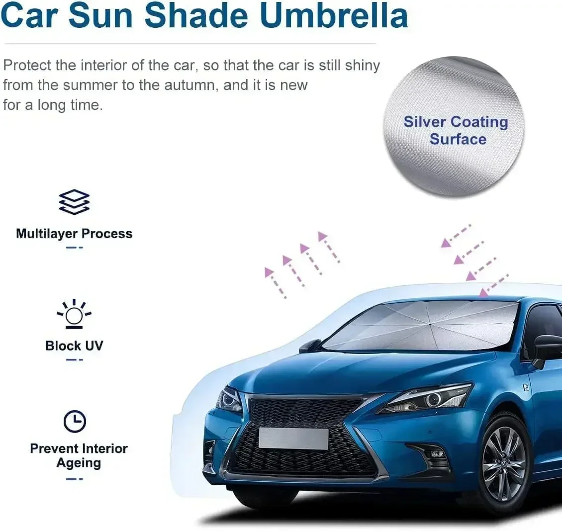 New Car Windshield SunShades U - مراجعة Window Lock Bar وسعره