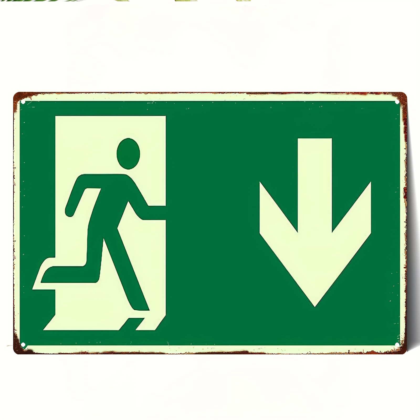 2D Vintage Metal Iron Sign | P - مراجعة Emergency Exit Sign وسعره
