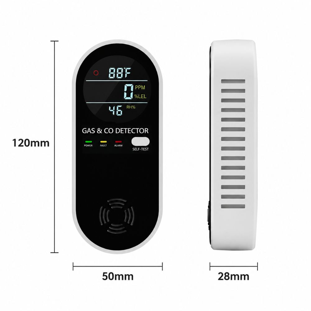 4 in 1 LED Display Gas Detecto - مراجعة Co Detector Plug وسعره