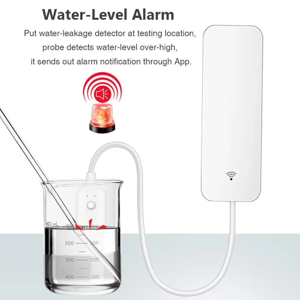 ZigBee WiFi Water Leak Sensor  - مراجعة Water Alarm Sensor وسعره