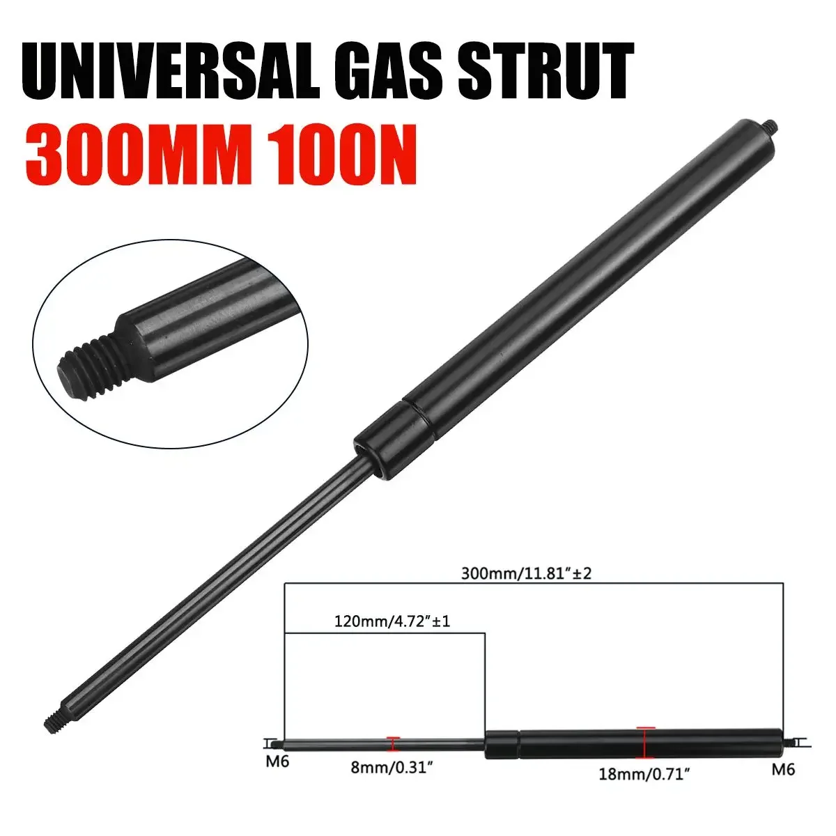 2pcs 200-500mm 100N 8mm Car Ga - مراجعة Window Lock Bar وسعره