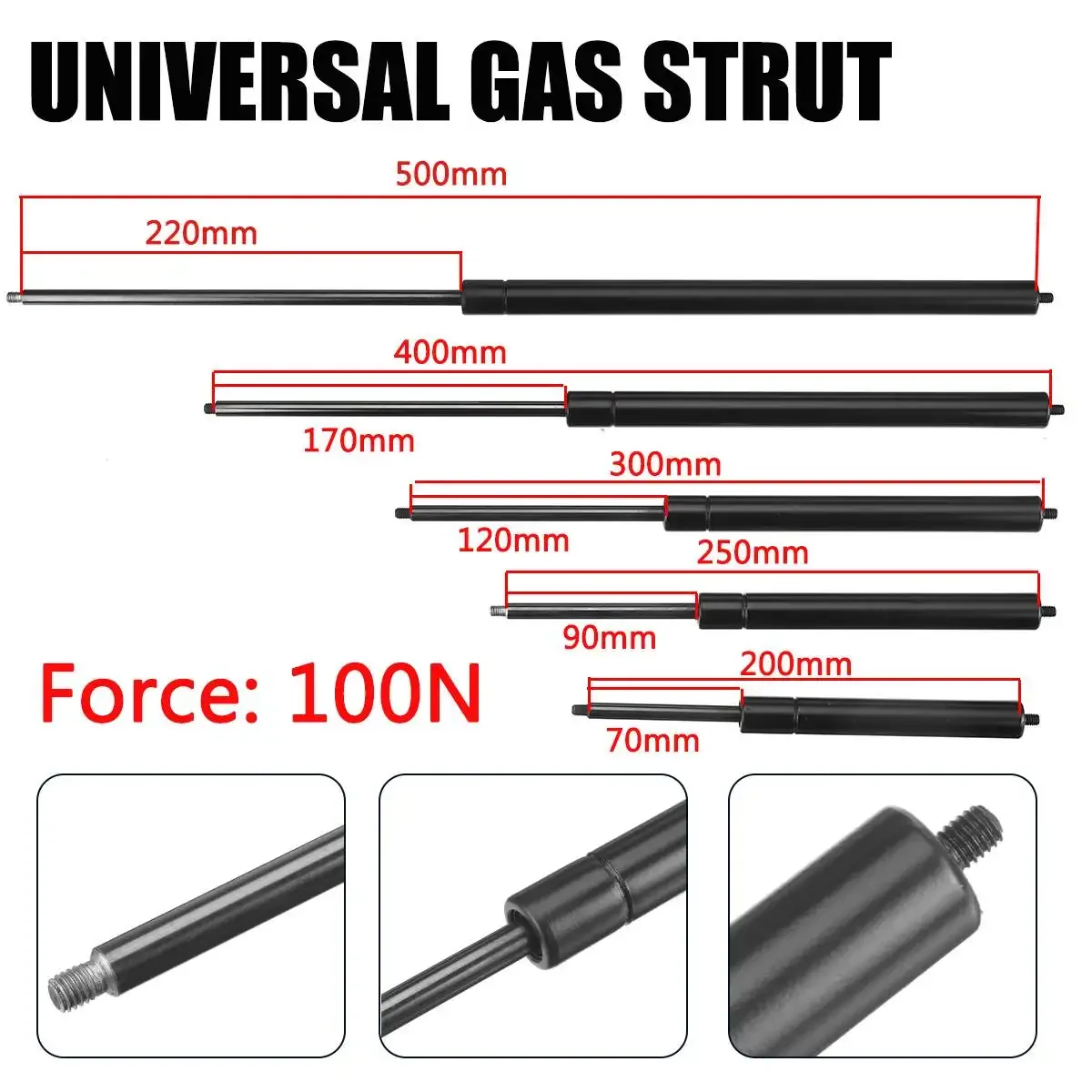 2pcs 200-500mm 100N 8mm Car Ga - مراجعة Window Lock Bar وسعره