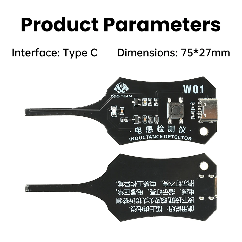 W01 Type C Inductance Tester M - مراجعة Co Detector Plug وسعره