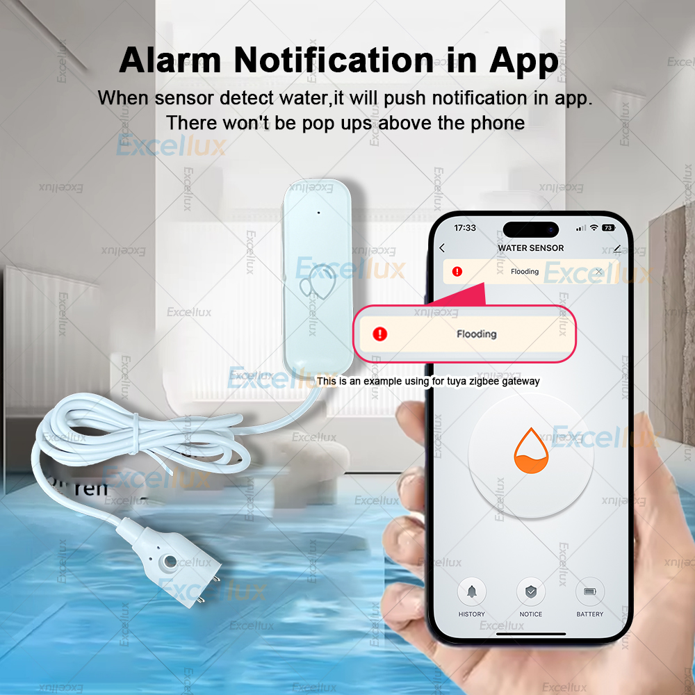 Zigbee Smart Water Leak Sensor - مراجعة Water Alarm Sensor وسعره