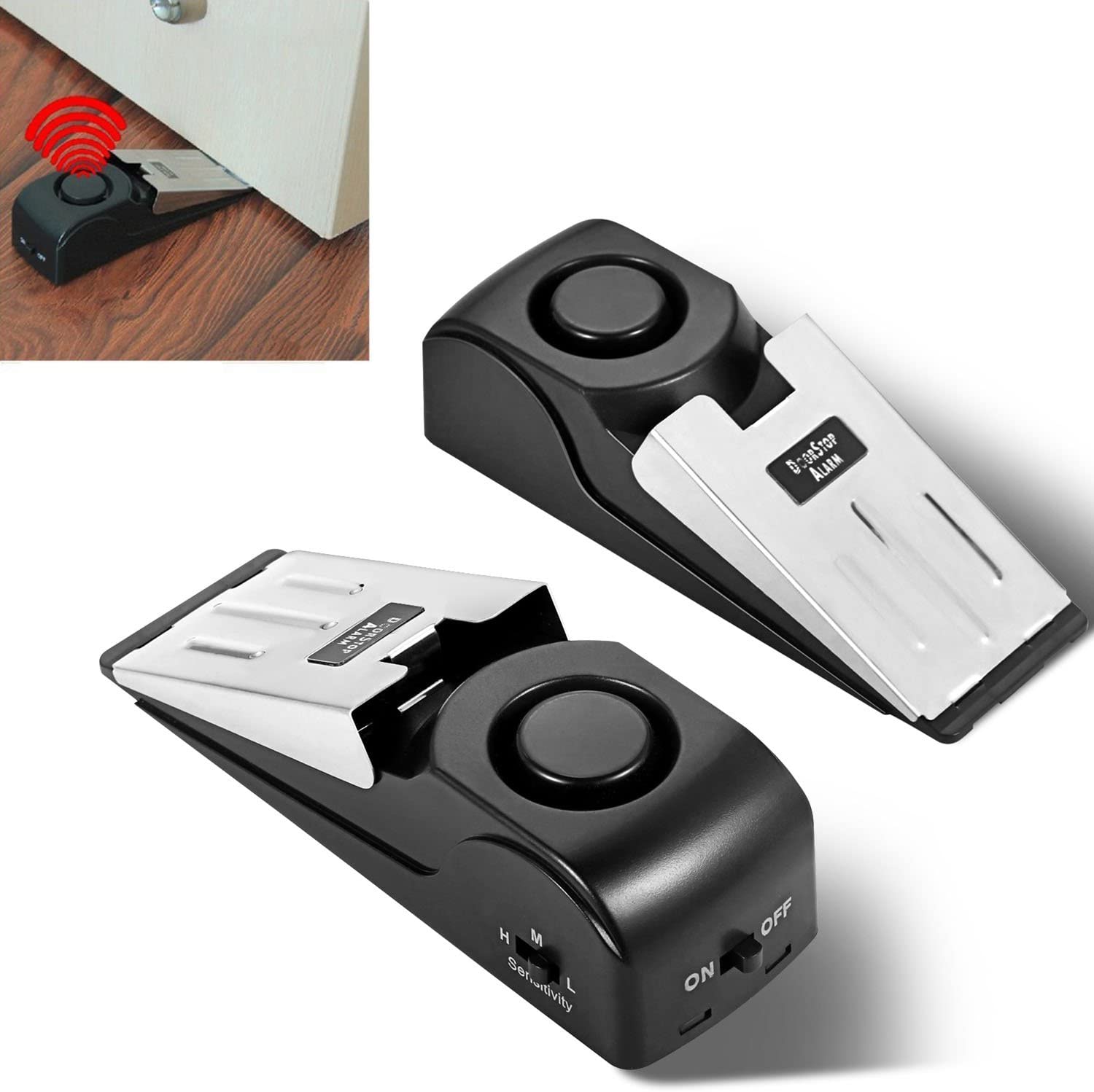 Upgraded Door Stopper Alarm Po - مراجعة Door Stop Alarm وسعره
