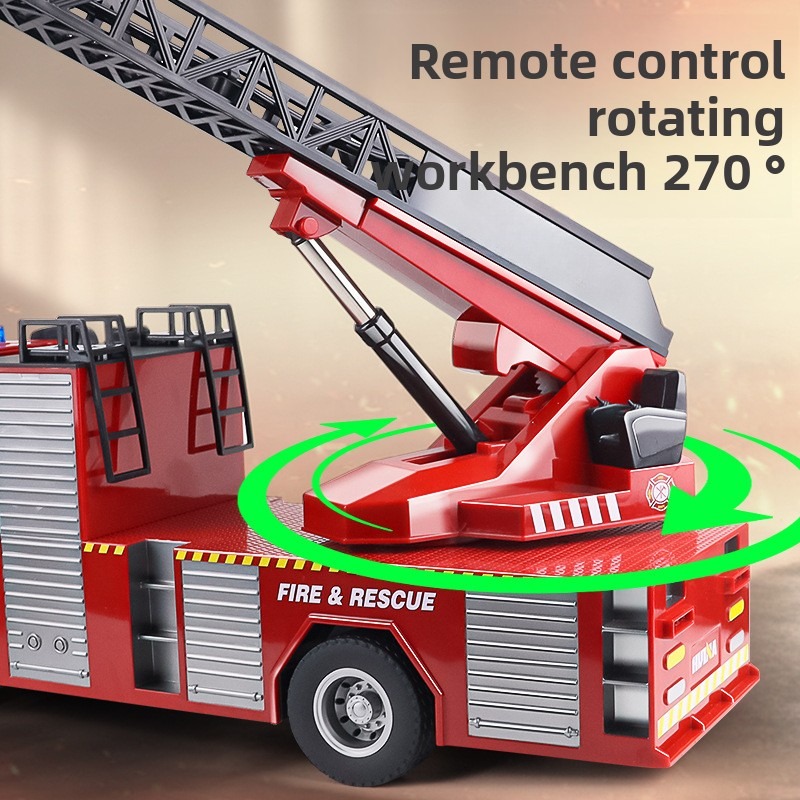 22CH RC Fire Truck with RC Aer - مراجعة Fire Escape Ladder وسعره