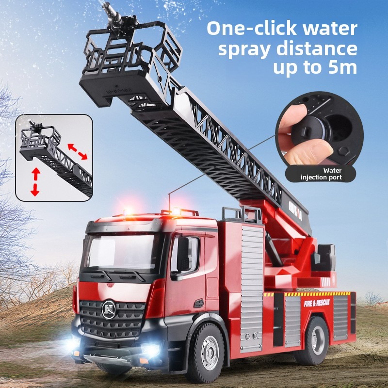 22CH RC Fire Truck with RC Aer - مراجعة Fire Escape Ladder وسعره