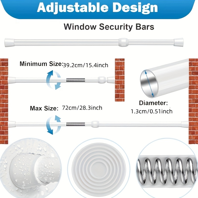 Adjustable Safety Ba Polished  - مراجعة Window Lock Bar وسعره