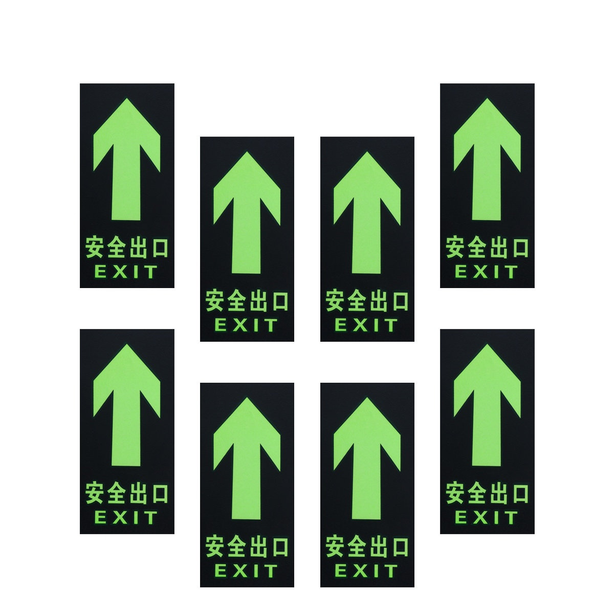 8Pcs Safety Exit Sign Luminous - مراجعة Emergency Exit Sign وسعره