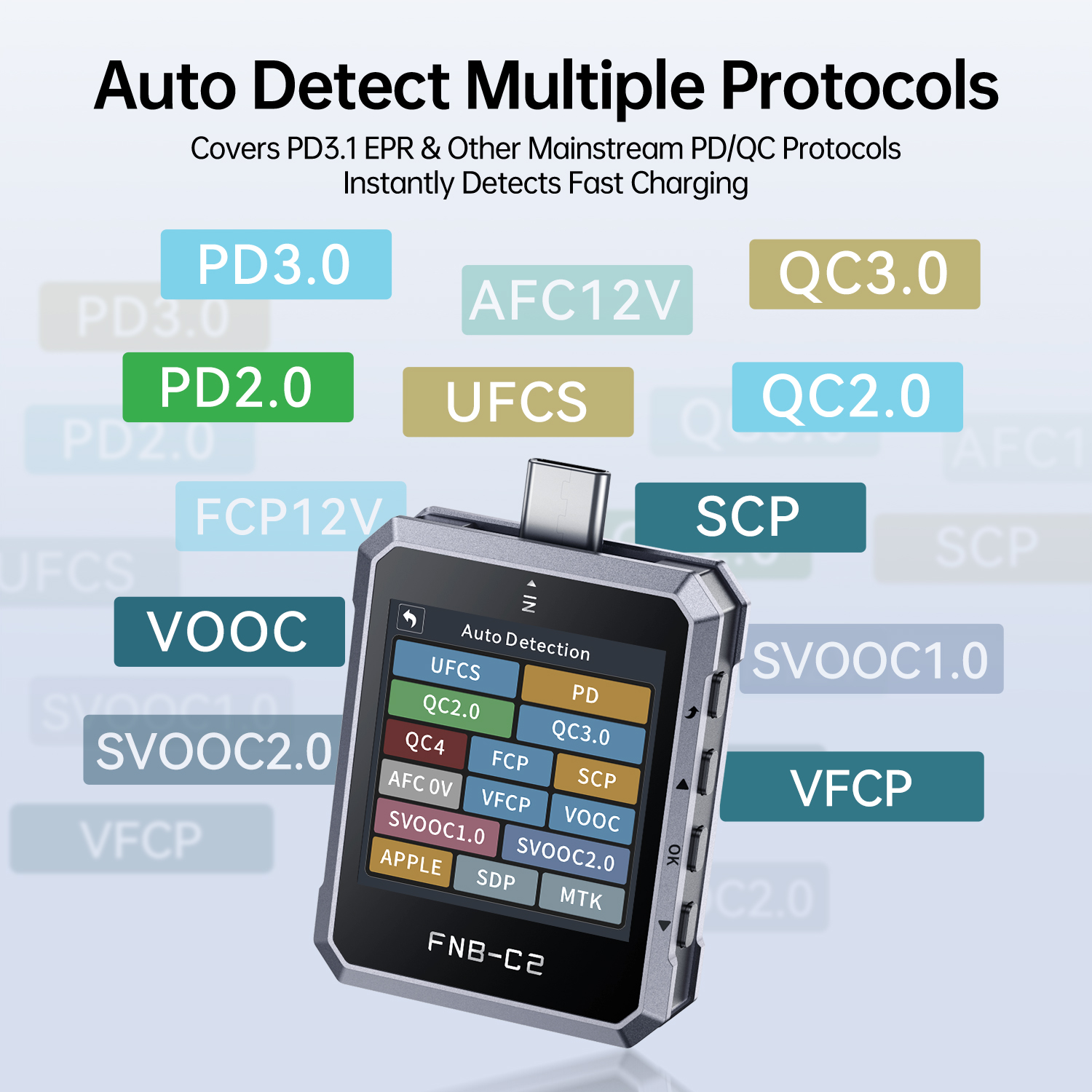 FNB-C2 USB Tester Type-C PD QC - مراجعة Co Detector Plug وسعره