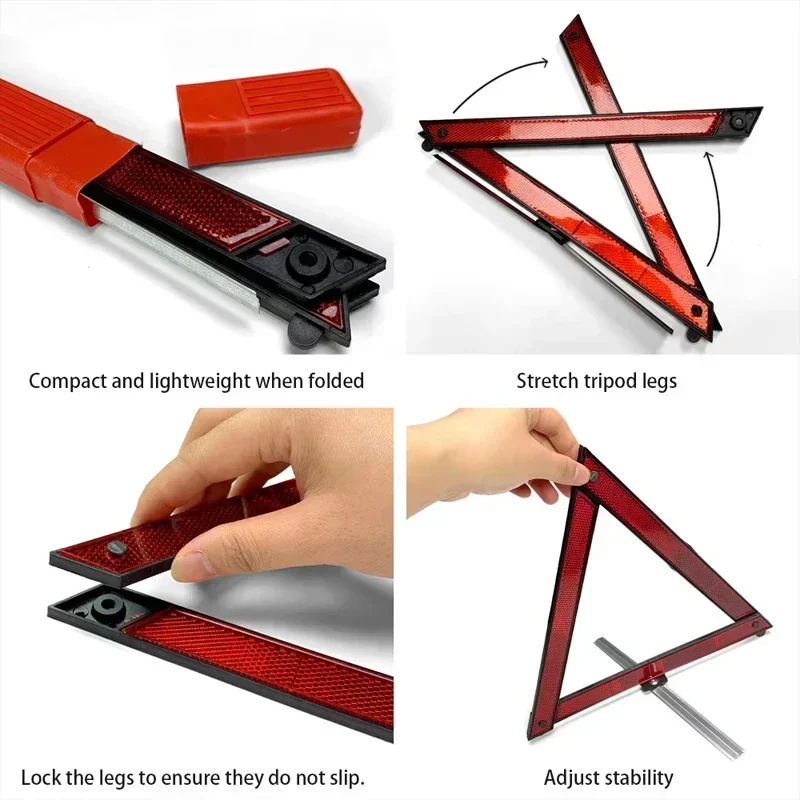 Car Triangle Reflective Tripod - مراجعة Emergency Exit Sign وسعره