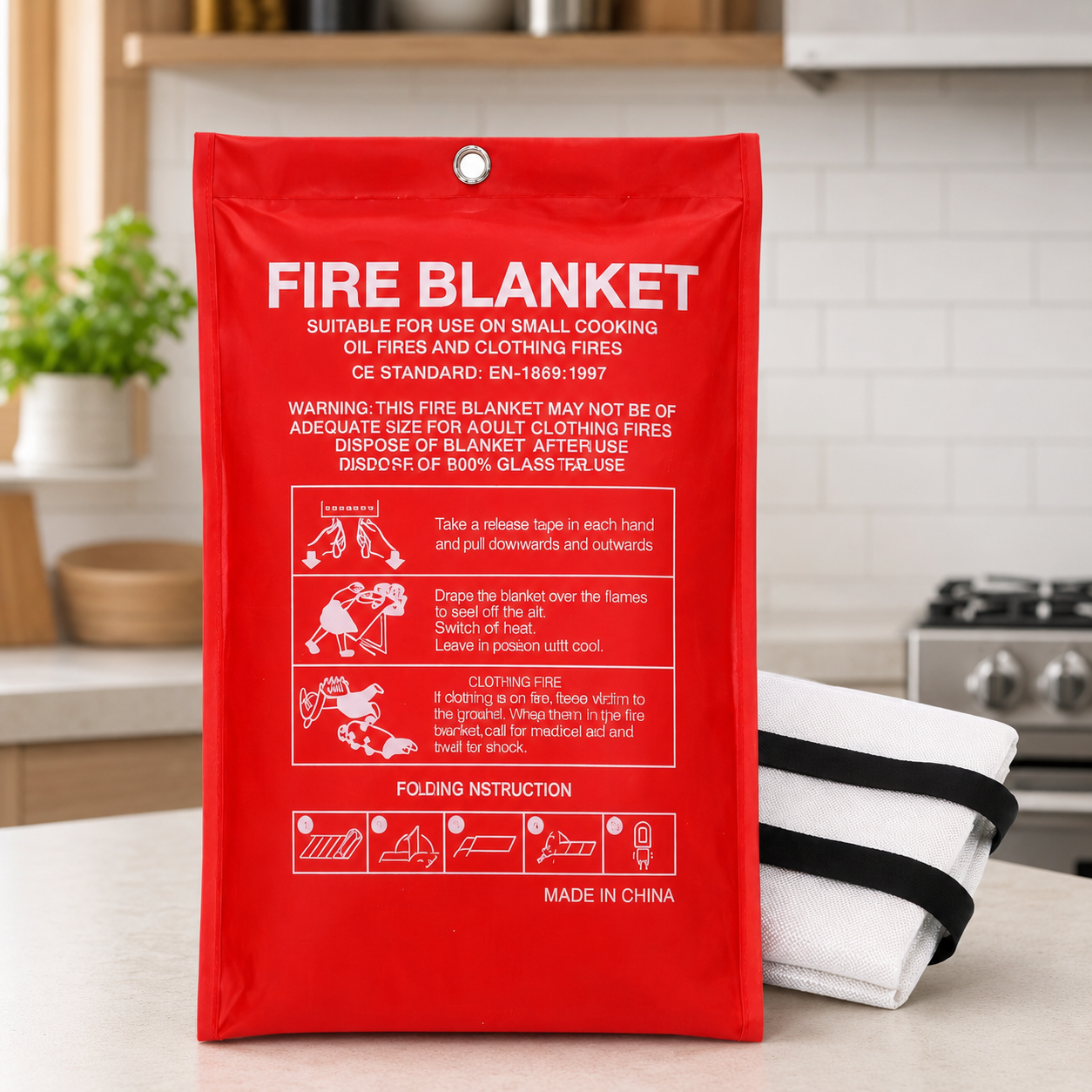 Fire Blanket / Emergency FireB - مراجعة Fire Blanket Kitchen وسعره