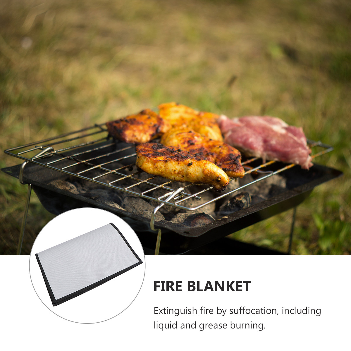 Fire Resistance Blanket Silver - مراجعة Fire Blanket Kitchen وسعره