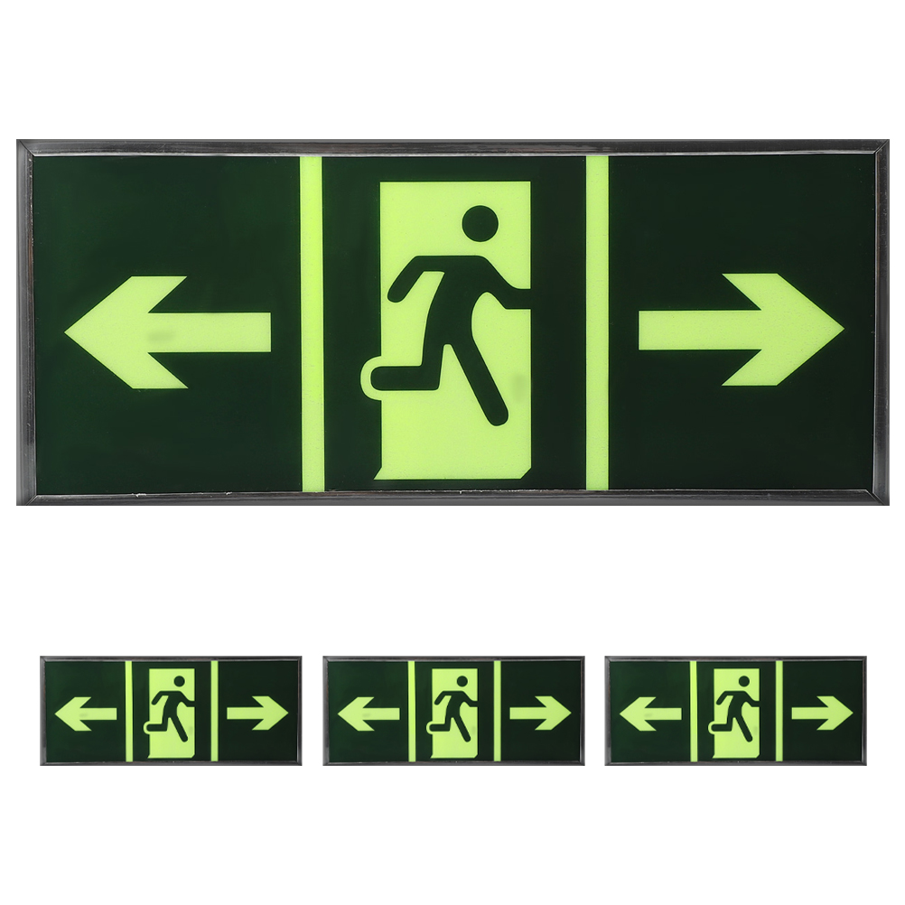 4Pcs Safety Exit Sign Stickers - مراجعة Emergency Exit Sign وسعره