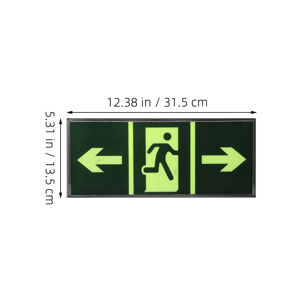 4Pcs Safety Exit Sign Stickers - مراجعة Emergency Exit Sign وسعره