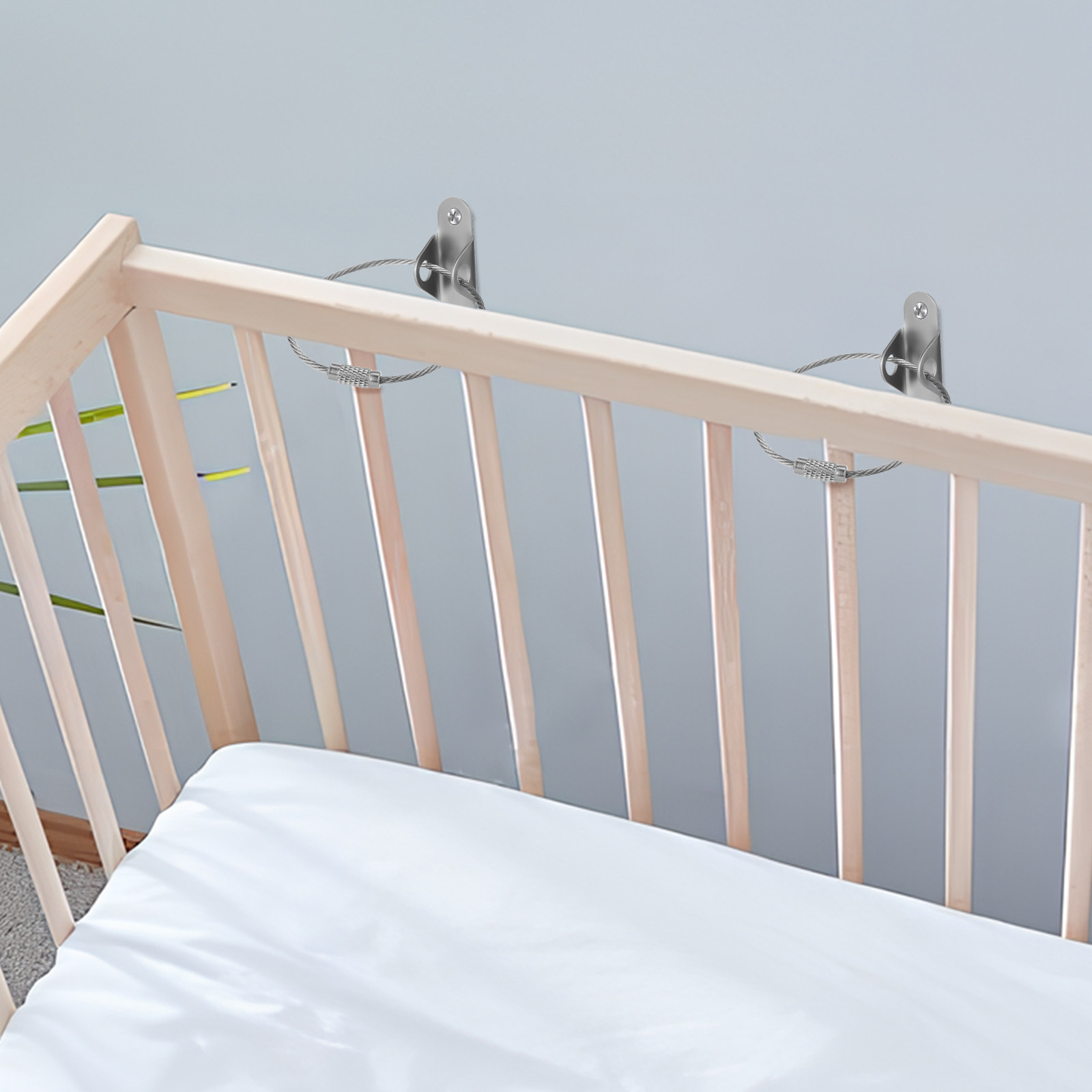6Sets Wall Mount Furniture Anc - مراجعة Earthquake Anchor Strap وسعره