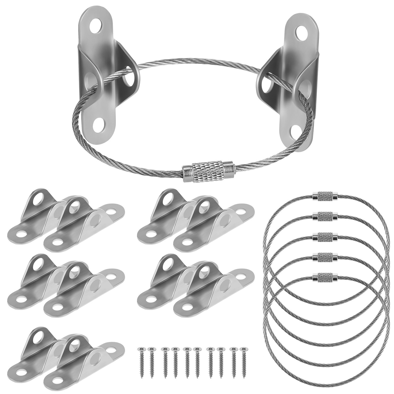 6Sets Wall Mount Furniture Anc - مراجعة Earthquake Anchor Strap وسعره