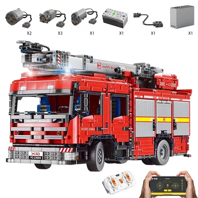 YC-23004 5133Pcs APP Car Model - مراجعة Fire Escape Ladder وسعره