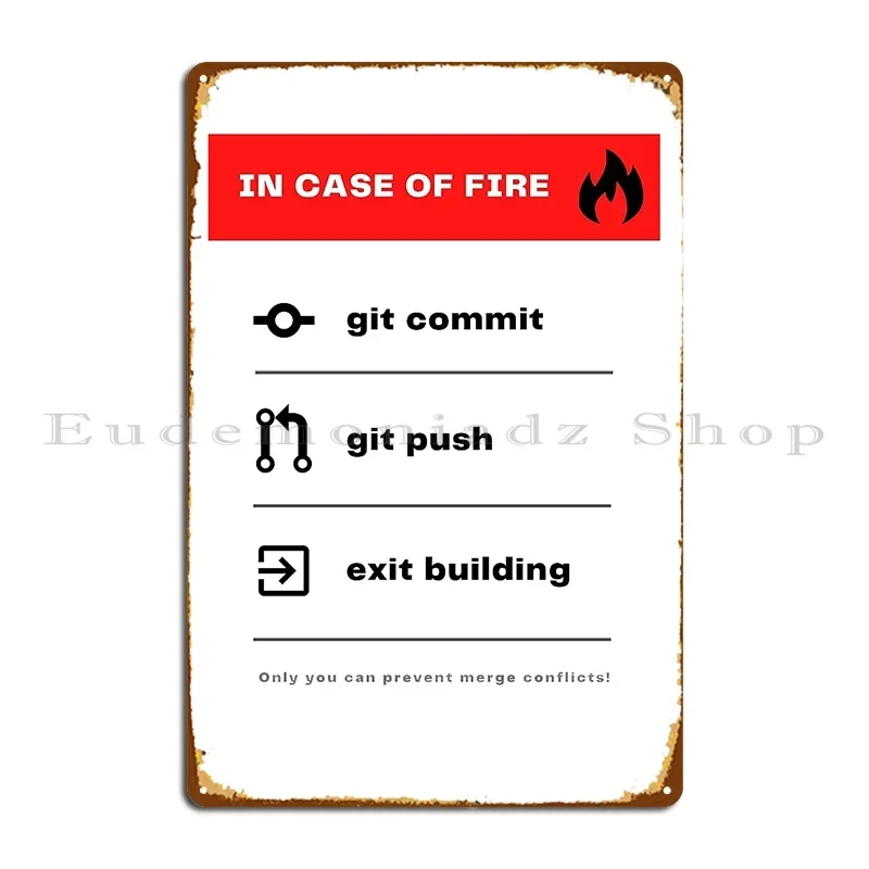 In Case Of Fire Git Commit Git - مراجعة Emergency Exit Sign وسعره