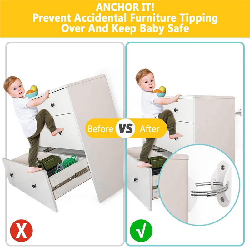 Furniture Anchors For Baby Pro - مراجعة Earthquake Anchor Strap وسعره